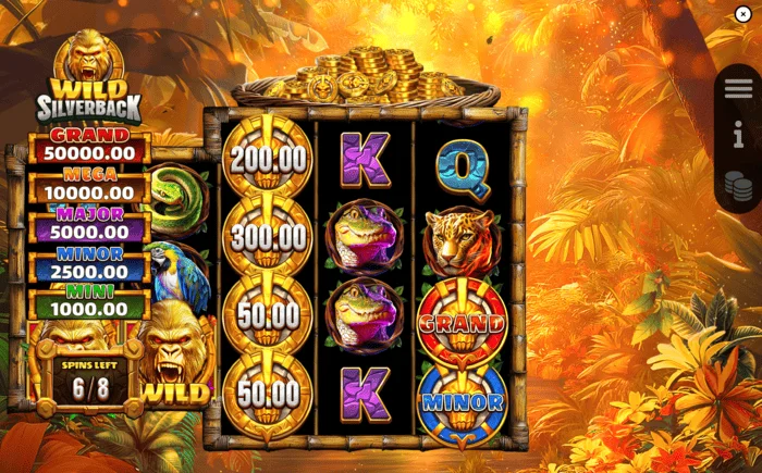 Wild Silverback - pantalla de juego durante Free Spins